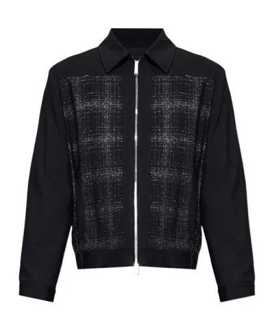 DSQUARED2 DSQUARED2 EVENING CHECK ZIPPED BOMBER JACKET