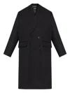 Dsquared2 Evening Double Breast Coat In Black