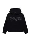 Dsquared2 Evening Sweatshirt With Branded Logo In Black