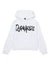 Dsquared2 Felpa Evening Con Logo Glitterato In White