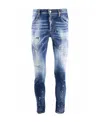 Dsquared2 Dsquared Men Stretch Denim Sexy Twist Jeans In Blue