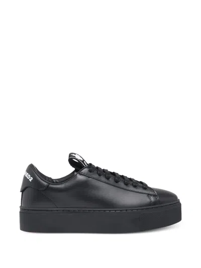 Dsquared2 Evolution Tape Logo Sneakers In Black