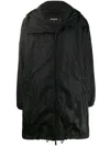 Dsquared2 Exclusive For Vitkac Hooded Raincoat In Black