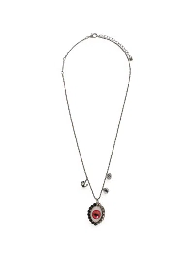Dsquared2 Eye Charm Necklace In Silver