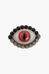 Dsquared2 Eye Shaped Brooch With Beads