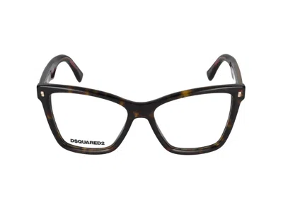 Dsquared2 Eyeglasses  D2 0059 086 Havana 54/16/145 In Brown