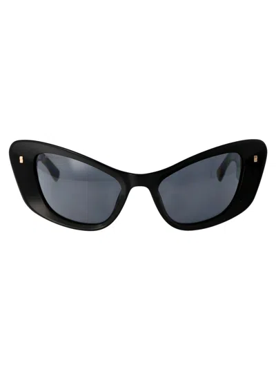 Dsquared2 Eyewear Cat In 807ir Black