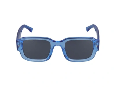 Dsquared2 Eyewear Icon Square Frame Sunglasses In Blue