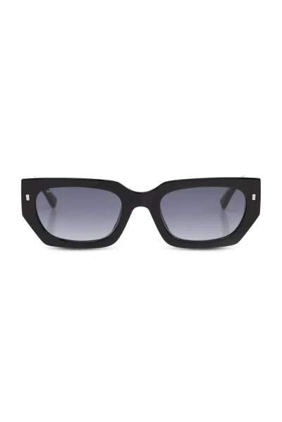 Dsquared2 Eyewear Rectangle Frame Sunglasses In Black