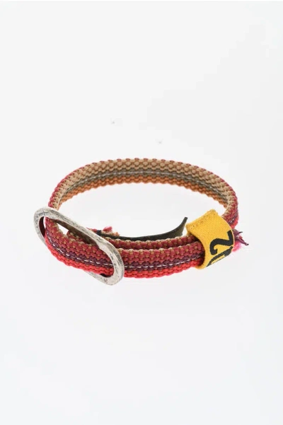 Dsquared2 Fabric Bracelet With Monogram
