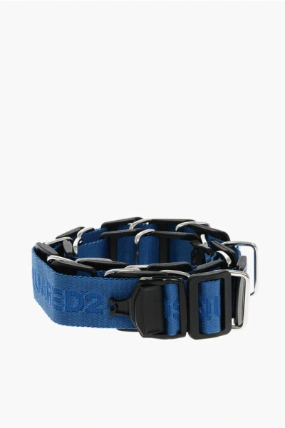 Dsquared2 Fabric Multibuckle Belt With Safety Fastening 40mm