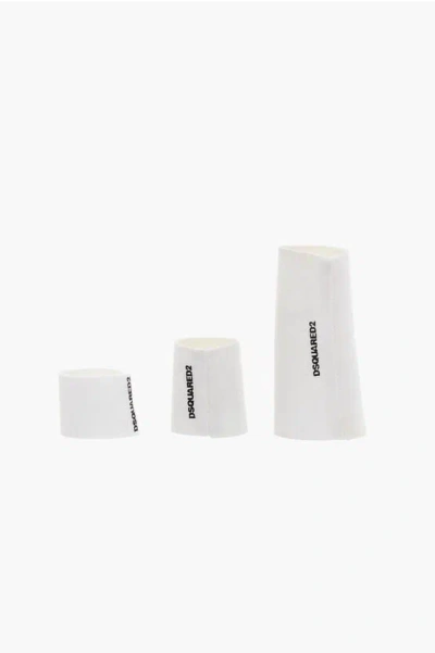Dsquared2 Fabric Rings Set With Contrasting Logo