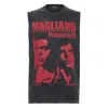 Dsquared2 Graphic Print Sleeveless Crew Neck T-shirt In Black