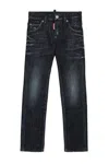 Dsquared2 Faded Black Skinny Jeans In Black