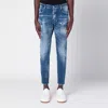 Dsquared2 Faded Blue Jeans With Rips And Splashes Men
