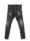 Dsquared2 Straight Fit Trousers With Belt Loops In Black