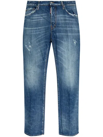 DSQUARED2 FADED-EFFECT JEANS