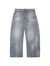Dsquared2 Washed-effect Jeans In Gray