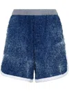 DSQUARED2 FADED-EFFECT TEXTURED SHORTS