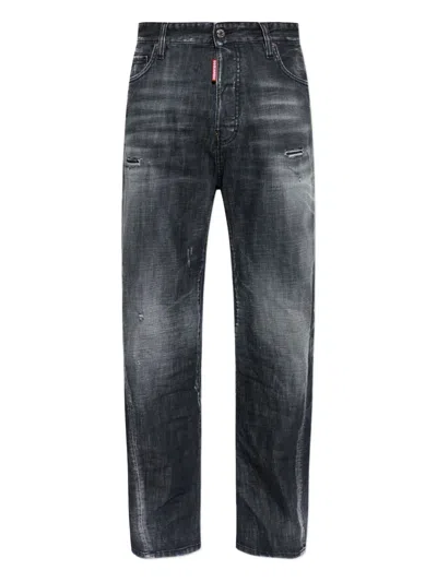 DSQUARED2 FADED-EFFECT TROUSERS