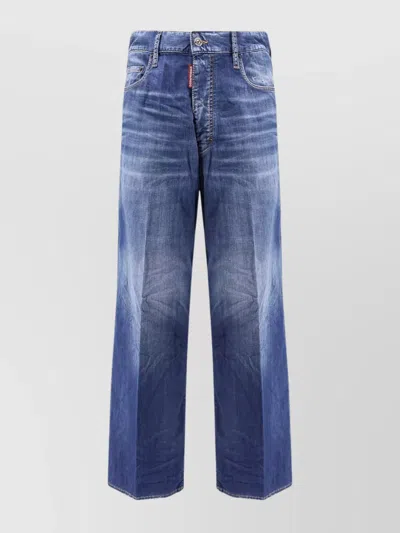 Dsquared2 Faded Embroidered Summer Lovers Jeans In Multicolor