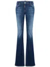 Dsquared2 Mid Rise Flare Twiggy Jean In Blue