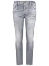 Dsquared2 Faded Grey Slim Fit Skater Jeans In Gray