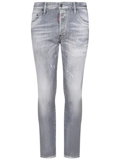 Dsquared2 Faded Grey Slim Fit Skater Jeans In Grey