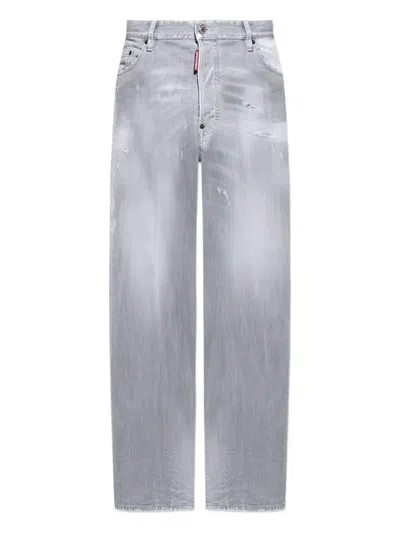 Dsquared2 Faded Jeans In Gray