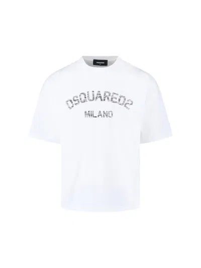 Dsquared2 Faded Milano T-shirt In White