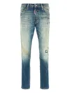 Dsquared2 Distressed Denim Trousers Belt Loops In Blue