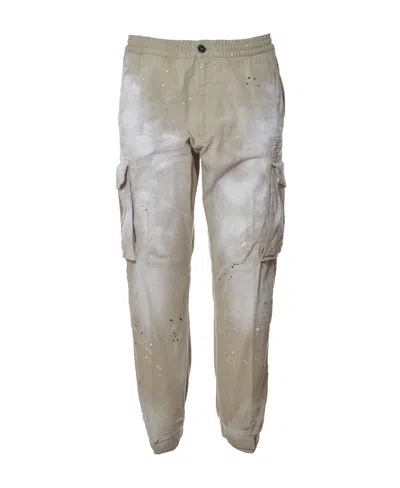 Dsquared2 Faded Tapered Trousers In Nude