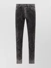 Dsquared2 Faded Wash Denim Trousers In Gray