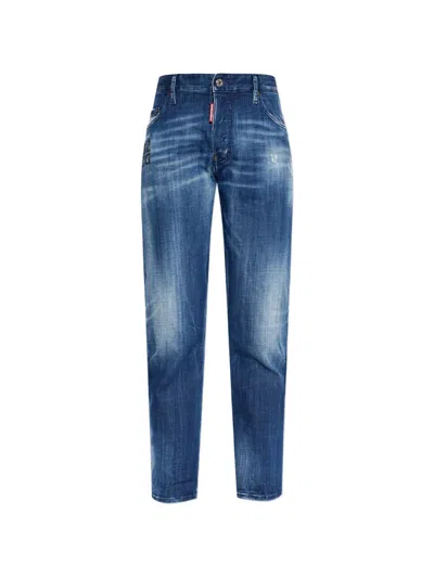 Dsquared2 Faded-effect Distressed Jeans In Multi