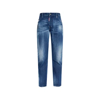 DSQUARED2 FADED-EFFECT DISTRESSED JEANS