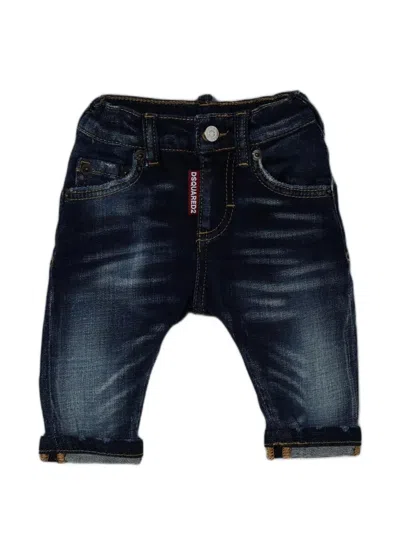 Dsquared2 Kids' Faded-effect Jeans In Blue