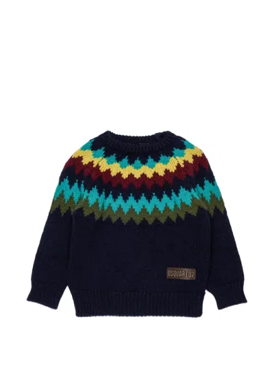 Dsquared2 Babies' Fair Isle Sweater In Multi
