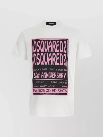 Dsquared2 Fashion Show Graphic Print T-shirt In White
