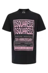 Dsquared2 Black T-shirt With 30th Anniversary Pink Print In Black