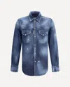 Dsquared2 Fashion Western Shirt In Blue