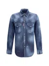 Dsquared2 Fashion Western Shirt In Blue