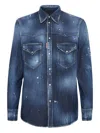 Dsquared2 Fashion Western Shirt In Blue