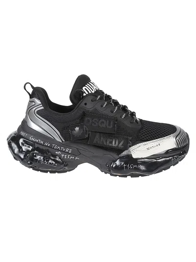 DSQUARED2 FASTER LACE-UP LOW TOP SNEAKERS