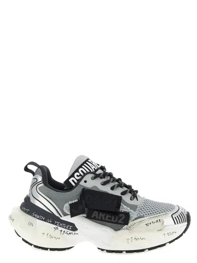 Dsquared2 Faster Sneakers Gray In White