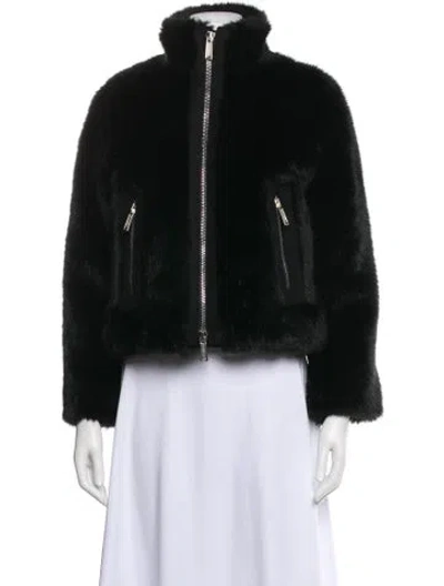 Pre-owned Dsquared2 Faux Fur Jacket In Black