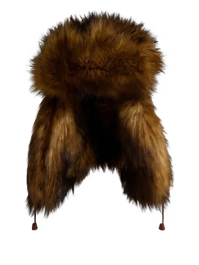 Dsquared2 Faux-fur Trapper Hat In Brown