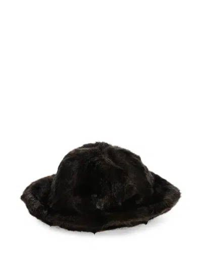 Dsquared2 Faux-fur Bucket Hat In Black