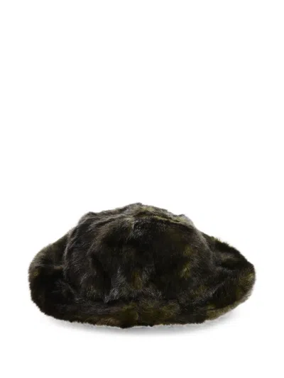 Dsquared2 Faux-fur Bucket Hat In Green