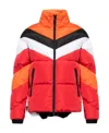 Dsquared2 Down-filled Jacket With Logo Print On The Back In Red