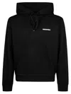 Dsquared2 Black Sweatshirt With Classic Hood And Bold Graphic Print In Black